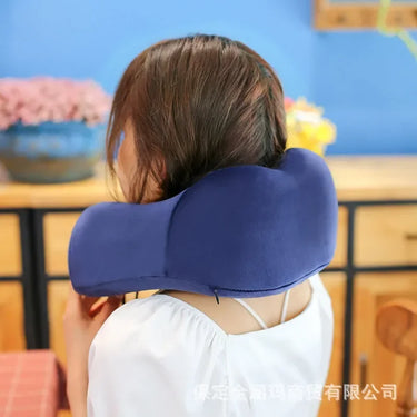 U Shaped Memory Foam Neck Pillows Soft Travel Pillow Massage Neck